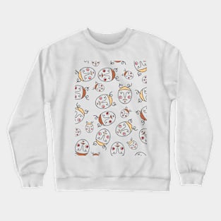 faces with horns Crewneck Sweatshirt